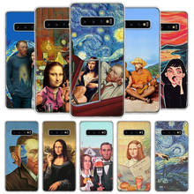 Parodia de teléfono de arte funda para Samsung Galaxy A50 A70 A10 A20E A51 A71 M30S A30 A40 A01A21 A6 A7 A8 A9 Plus + Coque 2024 - compra barato
