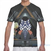 Ahsoka-Camiseta con estampado integral para hombre y mujer, prenda de vestir, de manga corta, a la moda 2024 - compra barato