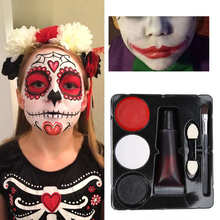 Juego de maquillaje de sangre para pintura corporal, accesorios de Halloween, juego de herramientas de pintura facial, pintura corporal para cara y fiesta de Halloween 2024 - compra barato