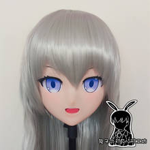 (RB2147)Full Head Quality Handmade Female/Girl Resin Japanese Anime Cartoon Character Ireina Cosplay Kigurumi Mask 2024 - buy cheap