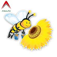 Aliauto Funny Car Sticker An Industrious Bee Decal Accessories PVC for Toyota Opel Seat Vw Nissan Suzuki Peugeot Skoda,15cm*13cm 2024 - buy cheap