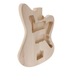 Material de cuerpo de guitarra de madera maciza sin terminar, sin pintar, para guitarra eléctrica, bricolaje 2024 - compra barato