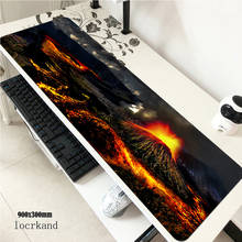 Volcanoes mats 900x300x3mm Indie Pop gaming mouse pad keyboard mousepad Aestheticism notebook gamer accessories padmouse mat 2024 - buy cheap