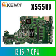X555UJ REV: 2,0 материнская плата для ноутбука Asus A555U K555U V555U X555U X555UJ X555UF X555UQ с 4 Гб RAM I3-6100 i5-6200 cpu 2024 - купить недорого