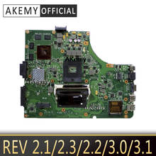 Akemy K53SV Laptop motherboard para ASUS K53SM K53SC K53SJ Teste mainboard original com 3.0USB REV 2.1 /2.3/2.2/3.0/3.1 GT610M/2G 2024 - compre barato