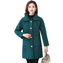 Women's Jacket And Coat Autumn Winter Plus Velvet Jackets Middle-aged Women Corduroy Windbreaker Outwear Large Size 2024 - buy cheap