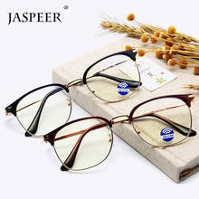 JASPEER Men Blue Light Glasses Women Vintage Computer Glasses Gaming Goggles Eyewear Frame Retro Anti Blue Ray Eyeglasses 2024 - buy cheap