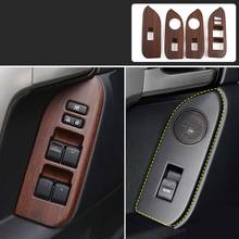 Peach Wood Grain Window Glass Switch Cover Trim for Toyota Land Cruiser Prado 150 2010 2011 2012 2013 2014 2015 2016 2017 2018 2024 - buy cheap