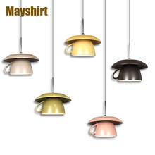 Nordic Ceramic Cup Pendant Lights Kitchen Bar Cafe Pendant Lamp Modern Dining Room Light Fixtures Led Hanging Lamps Home Decor 2024 - buy cheap