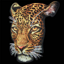 Parches de leopardo con lentejuelas de gran tamaño para ropa, apliques de chaqueta vaquera, accesorios de costura, productos de envío gratis 2024 - compra barato