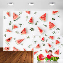 Newborn Photography Backdrop Watermelon Summer Birthday Baby Shower Background for Photo Studio Photocall Photoshoot 2024 - buy cheap