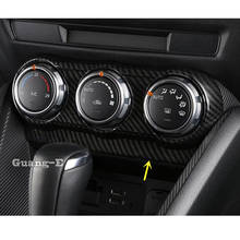 Для Mazda 2 Demio 2015 2016 2017 2018 Автомобильная наклейка отделка средняя декоративная рамка для Центральной приборной панели кнопка температуры Выход вентиляционная панель 2024 - купить недорого