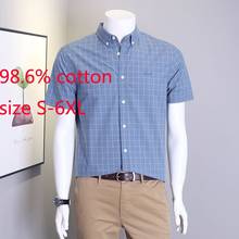 New Arrival Fashion High Quality Spring And Summer Short Sleeve Casual Casual Shirts Plaid Plus Size S M L XL 2XL3XL 4XL 5XL 6XL 2024 - buy cheap