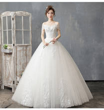 2020 Wedding Dresses Lace Up Luxury Bride Plus Size Wedding Dress Ball Gowns Princess Brial Dreamy Dresses  Vestido De Novia 2024 - buy cheap