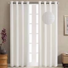 Gyrohome Jacquard Faux Linen T/C Fabric Blackout Grommet Top Curtains Used in Bedroom,Living Room Sold As 2 panels GH2001 2024 - buy cheap