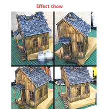 Scenario Military Building Model DIY Scenario Suite 1/35 Destroyed European Wooden House No.1 Sand Table Model 2024 - buy cheap