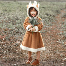 Umorden Girls Deer Reindeer Costume Onesies Pajamas Dress Fantasia Halloween Christmas Costumes for Kids Child 2024 - buy cheap