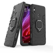 Luxury Shockproof armor case For xiaomi mi 8 5X A1 6X A2 redmi note 5 case with ring stand For Xiaomi Max 3 Car Magnetic Holder 2024 - buy cheap