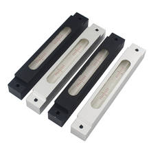HACCURY Metal Mini Spirit Level Bubble Long Strip Level Ruler Machine installation tool 4“/2mm(0.02mm/m) 2024 - buy cheap