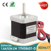 Nema17 Stepper Motor For 3D printer 4-lead 48mm /78Oz-in 1.8a Nema 17 motor 42BYGH 1.7A (17HS8401) motor with DuPont wires 2024 - buy cheap