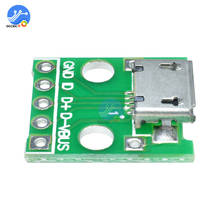 Módulo conversor de adaptador usb tipo a, placa pcb de micro usb para mergulhar 2.54mm para conversor de conector arduino com 10 peças 2024 - compre barato