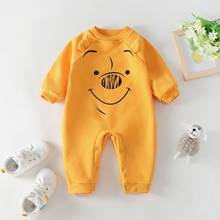 New Cotton Thicken Winter Baby Girl Romper Cute Bear Print Long Sleeve Baby Jumpsuit Casual Home Newborn Baby Boy Clothes 0-12M 2024 - buy cheap