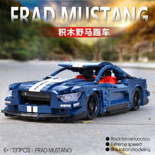 Mustang-supercoche de carreras Compatible con Technic City Champion, bloques de construcción, juguete educativo, regalos de Navidad para niños, 701710 2024 - compra barato