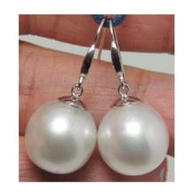 16mm white South Sea Shell Pearl Earrings 2024 - buy cheap