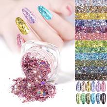 1 Box Nail Mermaid Glitter Flakes 3D Colorful Sequins Polish Manicure Nails Art Decor SK88 2024 - buy cheap