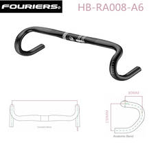 New FOURIERS Road Bike Handlebar Travel Bike Bent Handlebar  31.8x380/400/420/440mm road Bike Parts 2024 - buy cheap