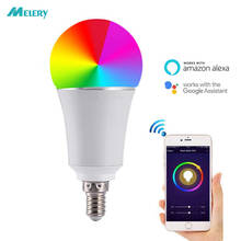 E14 WiFi Smart LED Light Bulb 7W Equivalent Multicolor Dimmable Lamp RGB Warm Cool White Remote Control By Alexa Google Home 2024 - buy cheap
