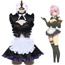 Anime Costume Fate/Grand Order FGO Shuten-douji Maid Dress Lovely Uniform Cosplay Costume Halloween 2024 - buy cheap