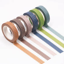 3 pcs/lot Color grid Washi Tape Set Scrapbooking Diy Masking Tape Diary Journal School Supply Stationery 2024 - buy cheap