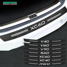 Pegatinas protectoras de parachoques de fibra de carbono para coche, accesorios para Volvo S60, XC90, V40, V50, V60, S90, V90, XC60, XC40, AWD, T6 2024 - compra barato