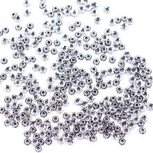 500 Uds. Tapas de perlas finales, perlas de flores, tono plata antigua de Zinc, para dijes, pulseras, joyería, DIY, 3mm 2024 - compra barato