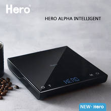 Hero Coffee Electronic Scales Pour Coffee Electronic Drip Coffee Scale With Timer 2kg/0.1g  LED Smart Kitchen Scale 2024 - buy cheap