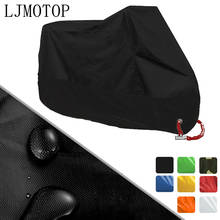 Capa super impermeável para motocicleta, capa resistente a poeira e uv, tamanhos m, l, xl, xxg, xggg, universal para proteção de bicicleta e motocicleta 2024 - compre barato