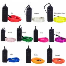 10 Colors Optional 3ms 3V Car LED Light Glow EL Wire Cable Neon Dance Party DIY Costumes Clothing Luminous Decoration Clothes 2024 - buy cheap
