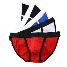 5PCS Men's Underwear Sexy Briefs Men High Fork Panties Breathable Low-waist Bikini Cotton Male Underpants Specially Male Briefs 2024 - buy cheap