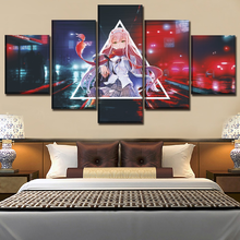 Canvas Paintings Picture 5 Pieces Anime Girl Modern Wall Art Home Canvas Wall Art Home Decor Living Room Modern Decor Artwork 2024 - buy cheap