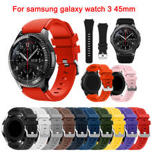 Ремешок для часов Samsung Galaxy watch 3 45 мм 46 мм/Gear S3 Frontier/Classic, силиконовый браслет для Huawei GT 2 Pro/Xiaomi LS05, 22 мм 2024 - купить недорого