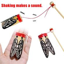 Kids Cicada Model Toys Wooden Rod Shaking Cicada Sound Transmission DIY Experiment Education Kids Toy 2024 - buy cheap