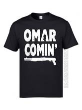 White Letter T Shirts Omar Comin Ak-47 Gun Awesome Tshirts For Men Hip Hop Rock Music Tops T Shirts Hipster Tees Military 2024 - buy cheap