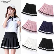 High Waist Pleated Skirts Kawaii Harajuku T-shirt Skirts Women Japanese Korean Girls Lolita a-line Sailor Skirt School Uniforms 2024 - buy cheap