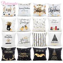 Christmas Cotton Pillow Case Merry Christmas Decorations For Home Christmas Ornaments 2021 Xmas Navidad Gifts New Year 2022 2024 - buy cheap