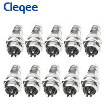 Cleqee GX16 5Pin Butting Aviation Connector Plug Docking Female & Male 5pin Circular Connector 1pc 2024 - buy cheap