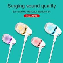 CHYI Earphones With Microphone Wired Handsfree Headset In Ear Gaming Sport Extra Bass Colorful Music Earbuds For Tablet Phone PC 2024 - buy cheap
