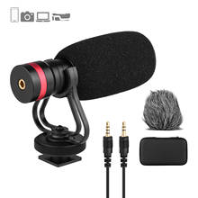mini Microphone MIC Cardioid Condenser Microphone Anti-Shock Mount 3.5mm TRS and TRRS Audio Output for Smartphones Cameras Audio 2024 - buy cheap