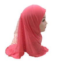 Beautiful Gauze ITY Two Layers Muslim Girl Hijab  (Suit About Age 2 to 7years Old Girl) HIJAB 2024 - compre barato