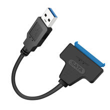 Переходник USB 3,0 на SATA, 5 Гбит/с, высокоскоростной, Plug and Play, поддержка 2,5-дюймового внешнего SSD HDD жесткого диска, 22 Pin Sata III 2024 - купить недорого